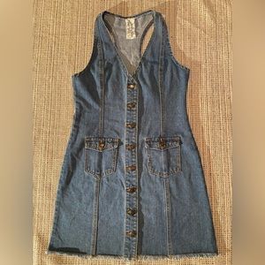 Sadie and Sage Overall Denim Dress, size S